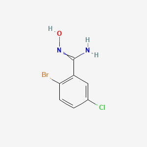 2-bromo-5-chloro-N'-hydroxybenzenecarboximidamide