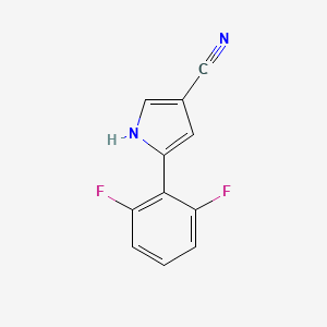 5-(2,6-Difluorophenyl)-1H-pyrrole-3-carbonitrile