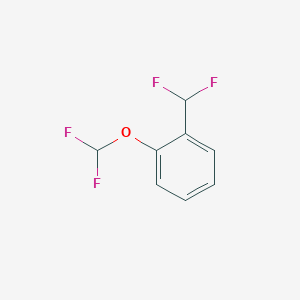 molecular formula C8H6F4O B13692782 1-(Difluoromethoxy)-2-(difluoromethyl)benzene 