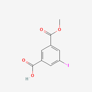 molecular formula C9H7IO4 B1369282 3-Iodo-5-(methoxycarbonyl)benzoic acid CAS No. 93116-99-5