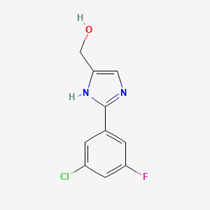 2-(3-Chloro-5-fluorophenyl)imidazole-5-methanol