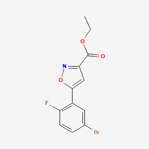 Ethyl 5-(5-Bromo-2-fluorophenyl)isoxazole-3-carboxylate