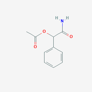 molecular formula C10H11NO3 B13692840 2-Amino-2-oxo-1-phenylethyl acetate CAS No. 6635-16-1