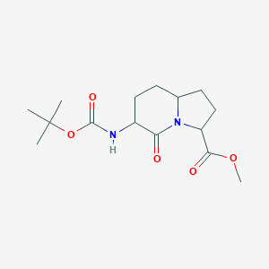 Methyl (3S,6S,8aS)-6-(Boc-amino)-5-oxooctahydroindolizine-3-carboxylate