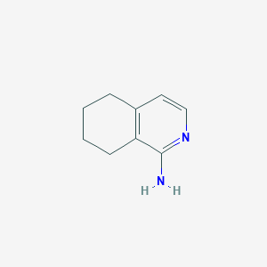 molecular formula C9H12N2 B1369287 5,6,7,8-Tetrahydroisoquinolin-1-amine CAS No. 75704-51-7