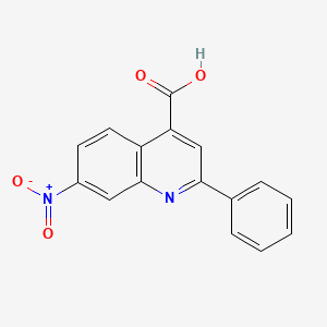 molecular formula C16H10N2O4 B13692877 7-Nitro-2-phenylquinoline-4-carboxylic Acid 