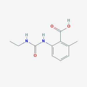 molecular formula C11H14N2O3 B1369289 2-[[(Ethylamino)carbonyl]amino]-6-methylbenzoic acid 