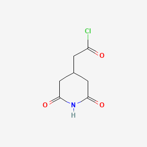 molecular formula C7H8ClNO3 B13692902 2-(2,6-Dioxopiperidin-4-yl)acetyl chloride 