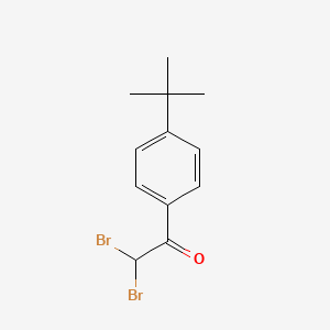 molecular formula C12H14Br2O B13692931 2,2-Dibromo-1-(4-tert-butylphenyl)ethanone 