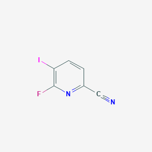 molecular formula C6H2FIN2 B13692938 6-Fluoro-5-iodopicolinonitrile 