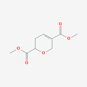 molecular formula C9H12O5 B13692991 Dimethyl 3,6-Dihydro-2H-pyran-2,5-dicarboxylate 