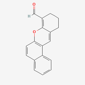 molecular formula C18H14O2 B13693000 10,11-Dihydro-9H-benzo[a]xanthene-8-carbaldehyde 