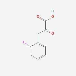 molecular formula C9H7IO3 B13693026 3-(2-Iodophenyl)-2-oxopropanoic acid 