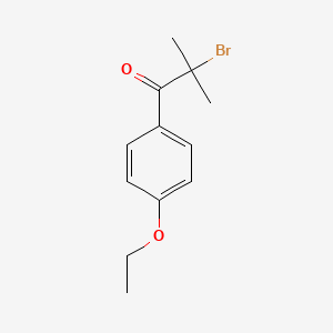 molecular formula C12H15BrO2 B13693032 2-Bromo-1-(4-ethoxyphenyl)-2-methyl-1-propanone 