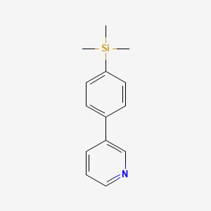 3-[4-(Trimethylsilyl)phenyl]pyridine