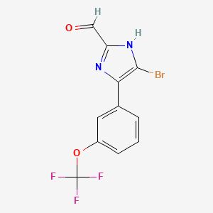 5-Bromo-4-[3-(trifluoromethoxy)phenyl]imidazole-2-carbaldehyde