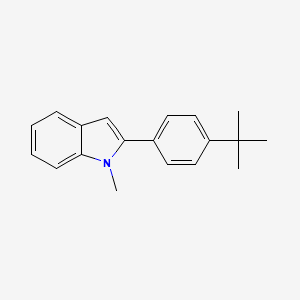 molecular formula C19H21N B13693048 2-[4-(tert-Butyl)phenyl]-1-methylindole 