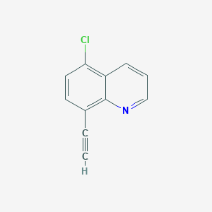 molecular formula C11H6ClN B13693061 5-Chloro-8-ethynylquinoline 