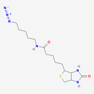 molecular formula C15H26N6O2S B13693094 N-(5-azidopentyl)-5-(2-oxohexahydro-1H-thieno[3,4-d]imidazol-4-yl)pentanamide 