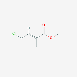 molecular formula C6H9ClO2 B1369310 Methyl (2E)-4-chloro-2-methylbut-2-enoate 