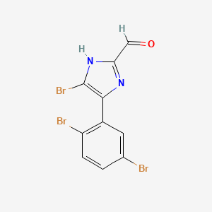 5-Bromo-4-(2,5-dibromophenyl)imidazole-2-carbaldehyde