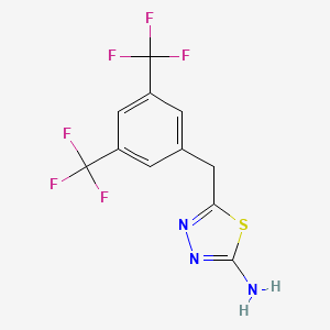 5-[3,5-Bis(trifluoromethyl)benzyl]-1,3,4-thiadiazol-2-amine