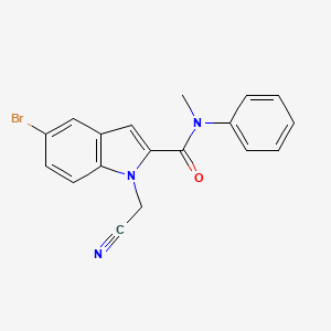 5-Bromo-1-(cyanomethyl)-N-methyl-N-phenylindole-2-carboxamide