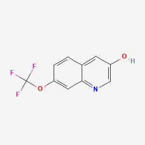 molecular formula C10H6F3NO2 B13693199 7-(Trifluoromethoxy)quinolin-3-ol 