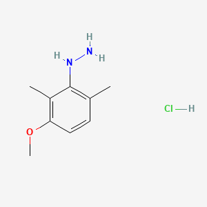 molecular formula C9H15ClN2O B13693218 (3-Methoxy-2,6-dimethylphenyl)hydrazine Hydrochloride 