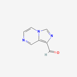 molecular formula C7H5N3O B13693227 Imidazo[1,5-a]pyrazine-1-carbaldehyde 