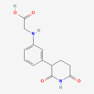 molecular formula C13H14N2O4 B13693234 (3-(2,6-Dioxopiperidin-3-yl)phenyl)glycine 