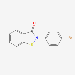 molecular formula C13H8BrNOS B13693243 2-(4-Bromophenyl)benzoisothiazol-3(2H)-one 