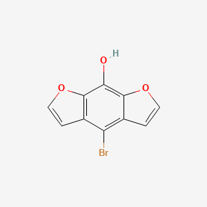 molecular formula C10H5BrO3 B13693258 4-bromofuro[3,2-f][1]benzofuran-8-ol 