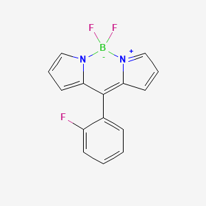 2,2-difluoro-8-(2-fluorophenyl)-3-aza-1-azonia-2-boranuidatricyclo[7.3.0.03,7]dodeca-1(12),4,6,8,10-pentaene