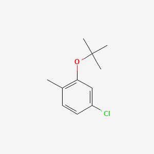 molecular formula C11H15ClO B13693298 2-(tert-Butoxy)-4-chlorotoluene 