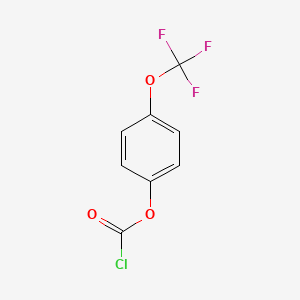 molecular formula C8H4ClF3O3 B13693306 4-(Trifluoromethoxy)phenyl Chloroformate 