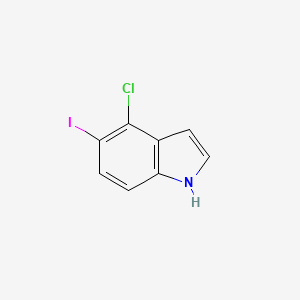 molecular formula C8H5ClIN B13693326 4-chloro-5-iodo-1H-indole 