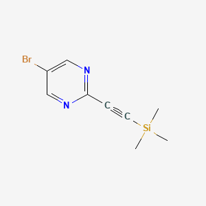 5-Bromo-2-[(trimethylsilyl)ethynyl]pyrimidine