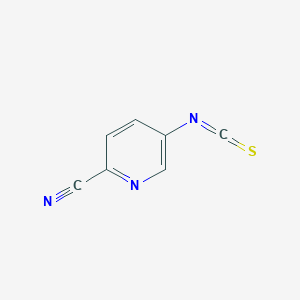 molecular formula C7H3N3S B13693404 5-Isothiocyanatopicolinonitrile 