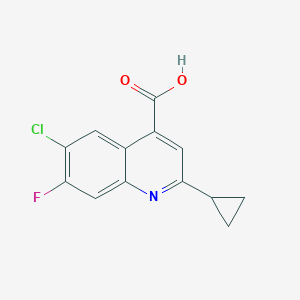 6-Chloro-2-cyclopropyl-7-fluoroquinoline-4-carboxylic Acid