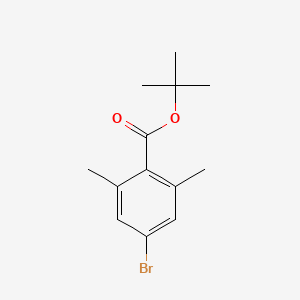 molecular formula C13H17BrO2 B13693428 Tert-butyl 4-bromo-2,6-dimethylbenzoate 