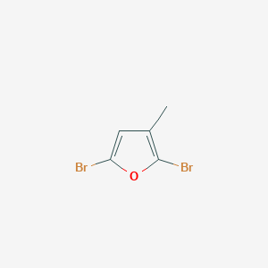 molecular formula C5H4Br2O B1369344 2,5-二溴-3-甲基呋喃 CAS No. 89284-16-2