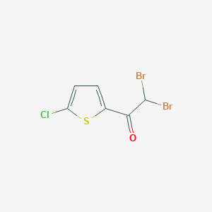 2,2-Dibromo-1-(5-chloro-thiophen-2-yl)-ethanone