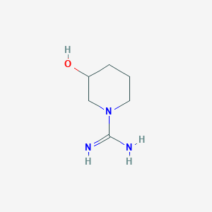 molecular formula C6H13N3O B1369346 3-Hydroxypiperidine-1-carboximidamide 