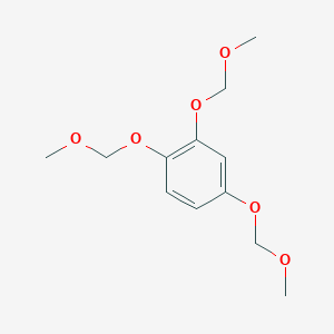molecular formula C12H18O6 B1369348 1,2,4-Tris(methoxymethoxy)benzene 