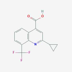 2-cyclopropyl-8-(trifluoromethyl)quinoline-4-carboxylic Acid