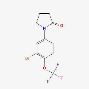 1-(3-Bromo-4-(trifluoromethoxy)phenyl)pyrrolidin-2-one