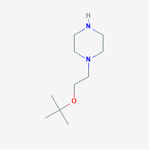 molecular formula C10H22N2O B1369350 1-(2-Tert-butoxyethyl)piperazine 