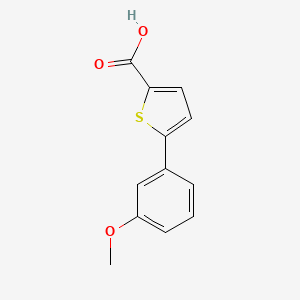 molecular formula C12H10O3S B1369353 5-(3-Methoxyphenyl)thiophene-2-carboxylic acid 