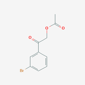 molecular formula C10H9BrO3 B13693531 2-(3-Bromophenyl)-2-oxoethyl acetate 